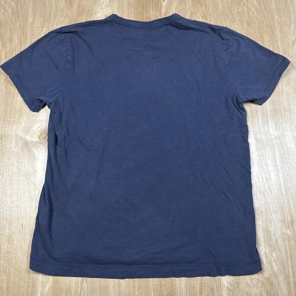 Buck Mason T-Shirt Short Sleeve Navy Blue 100% Cotton Mens Size Medium - Picture 5 of 5
